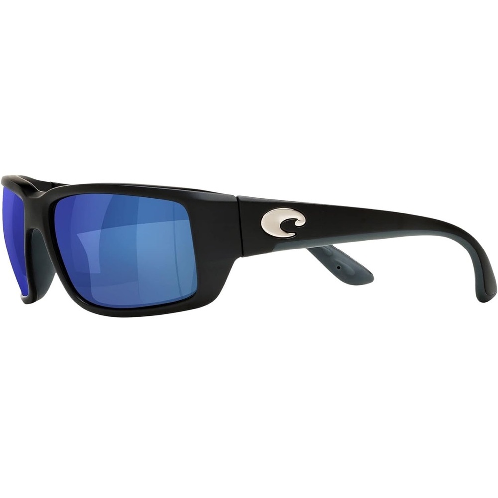 NWOT: Costa Matte Black Fantail Polarized Mirrored 580p Sunglasses (59MM) - Picture 3 of 5